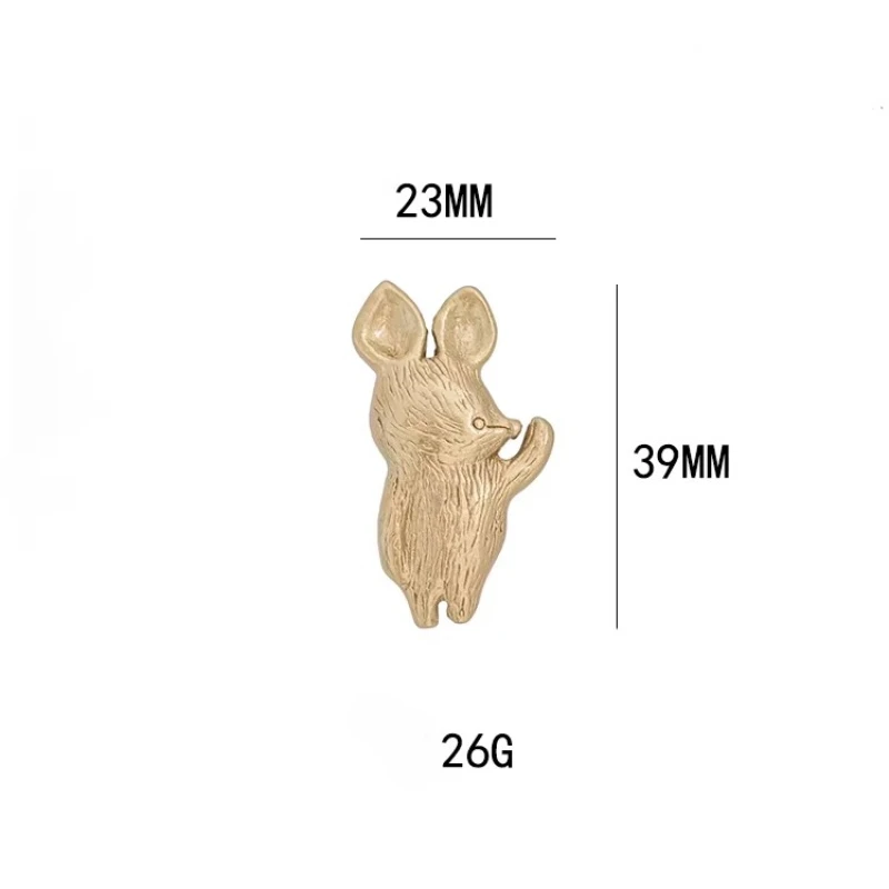 Lovely Animals Shape Furniture Handles for Children's BedRoom Closet Wardrobe Pulls Solid Brass Cabinet Drawer Door Knobs