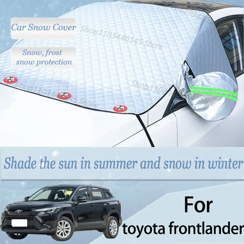 For toyota frontlander  car Snow Windscreen, Snow, Frost, Dust and UV Visor, Winter car clothing, thick magnetic