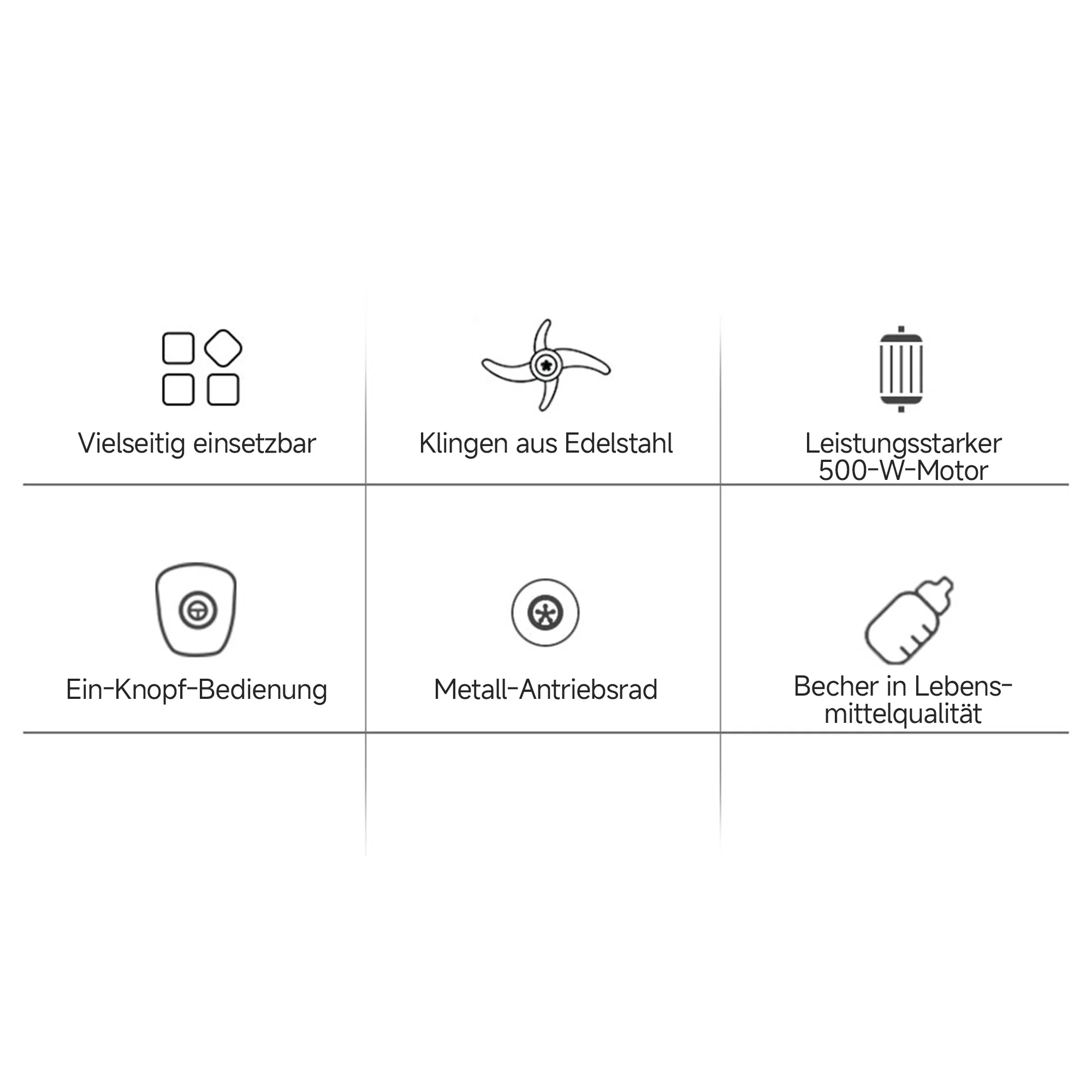Bpa kostenlos 500w tragbare persönliche Mixer Mixer Küchenmaschine mit Chopper Bowl 600ml Entsafter Flasche Fleischwolf Babynahrung maschine – Detail 2