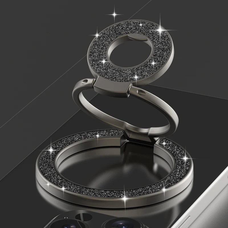 Mobiele telefoon Sterke magnetische houder voor Magsafe Dubbelzijdige magneetstandaard Draagbare opvouwbare ringbeugel voor Xiaomi iPhone 16 17