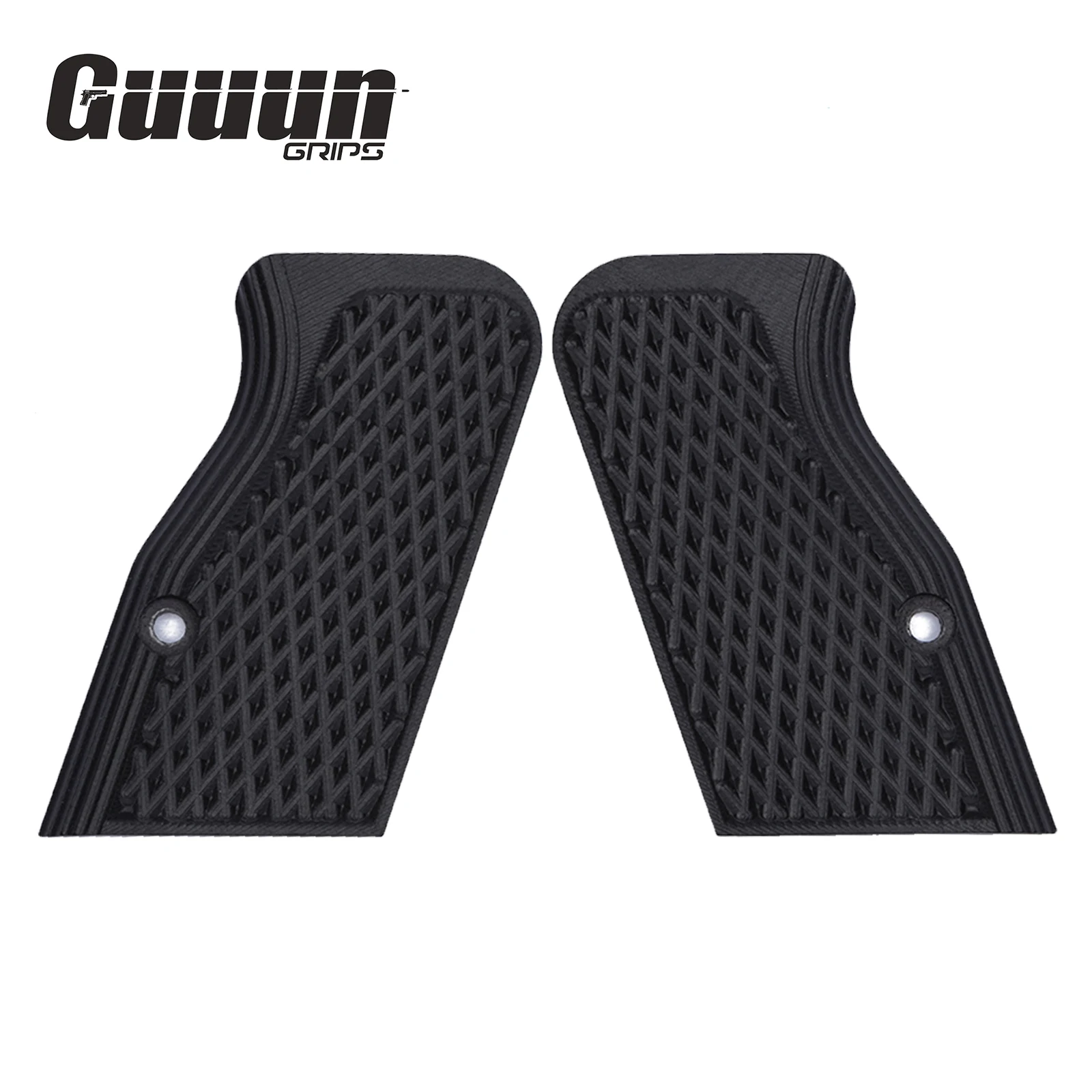Empuñaduras Guuun G10 para marcos grandes, textura de corte de diamante Tanfoglio, empuñadura corta Magwell