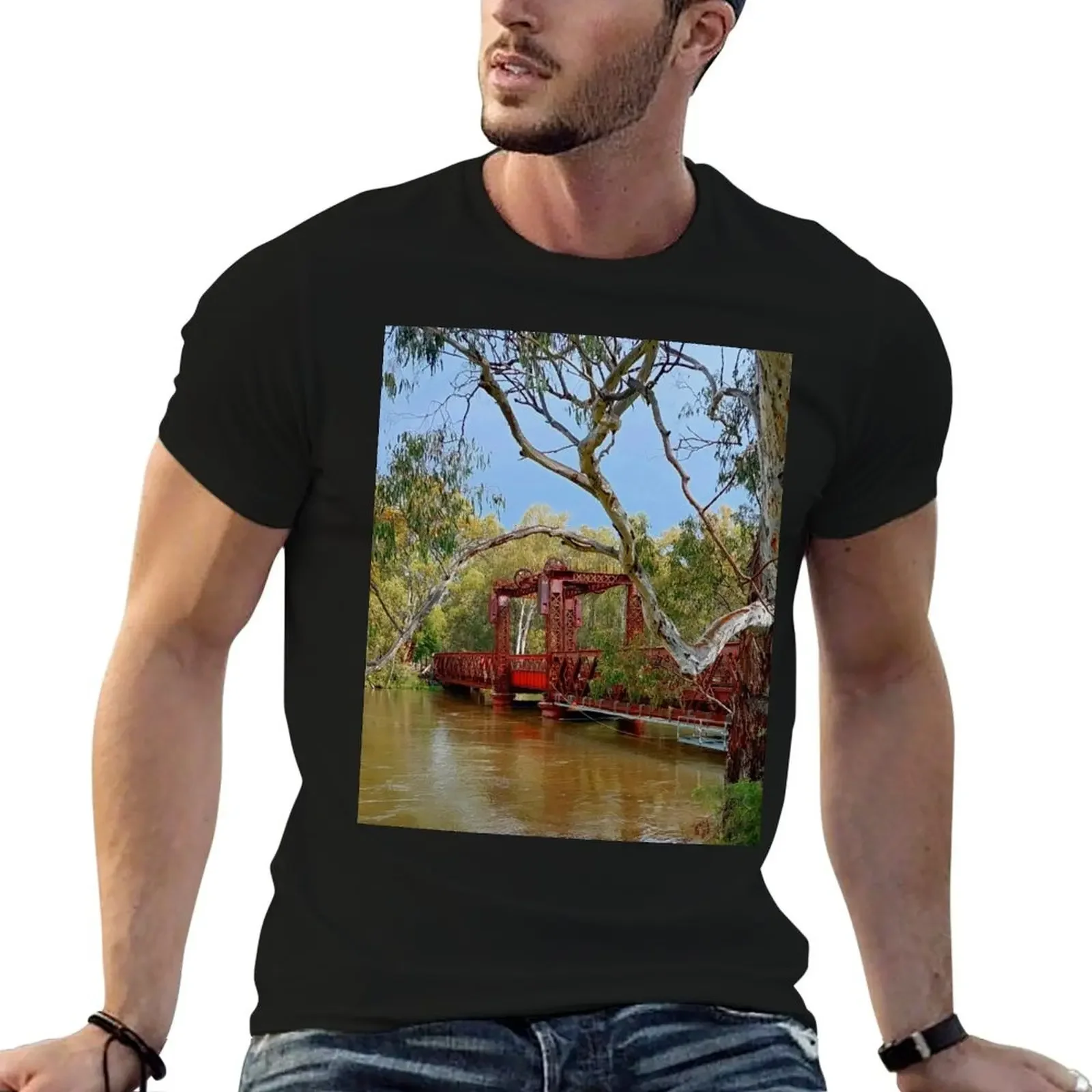 Murray River Peaks T-Shirt quick-drying graphic shirts mens t shirt