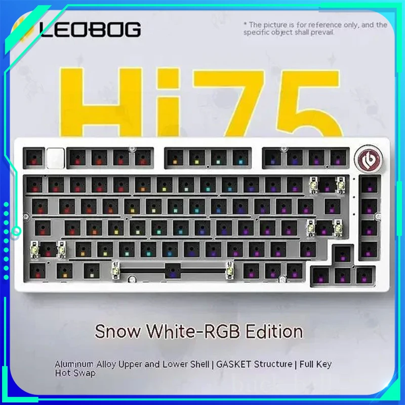 

LEOBOG Hi75 Mechanical Gaming Keyboard Hot Swap RGB Kit Gasket Custom Aluminum Alloy Wirled Keyboard Pc Gamer Accessories Office