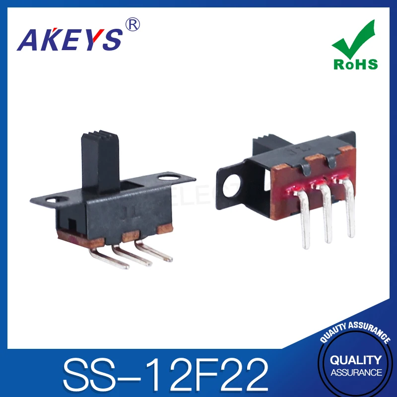 

20 шт. SS-12F22 (1P2T) различной высоты, 2-ступенчатый циферблатный переключатель, штатив, боковой изгиб, слайд-переключатель