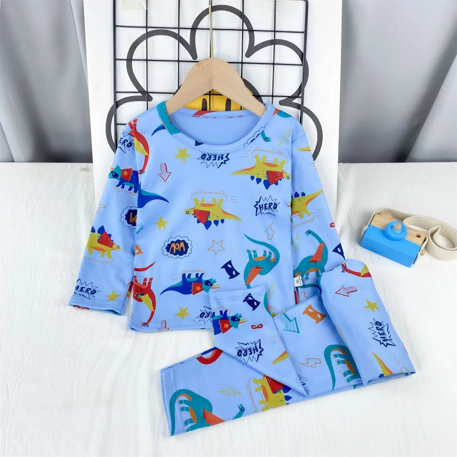 Children Set Kids Clothes Boys Girls Suit Pajamas Children Clothinng Pants Cartoon Autumn Winter Sleepwear Outfits Cotton Pyjama