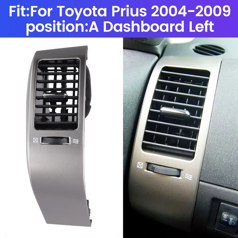 جديد سيارة الجبهة لوحة تنفيس لوحة مكيف الهواء منفذ مصبغة لتويوتا بريوس 2004-2009