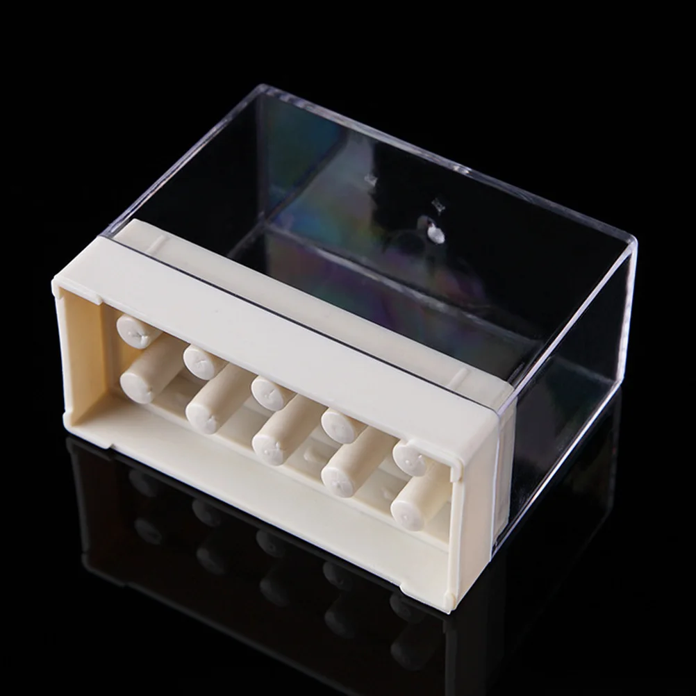 

1Pcs Nail Drill Bits Box 10 Hole Storage Case Environmentally Friendly Material Organizer for Polishing Heads Collection Display