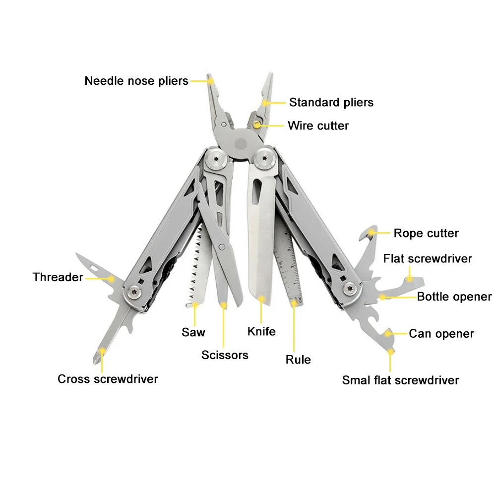 Hand Tools Multitool Pliers Industrail Electrician Manual Tools Multifunctional Clip Outdoor Survival Combination Folding Knife