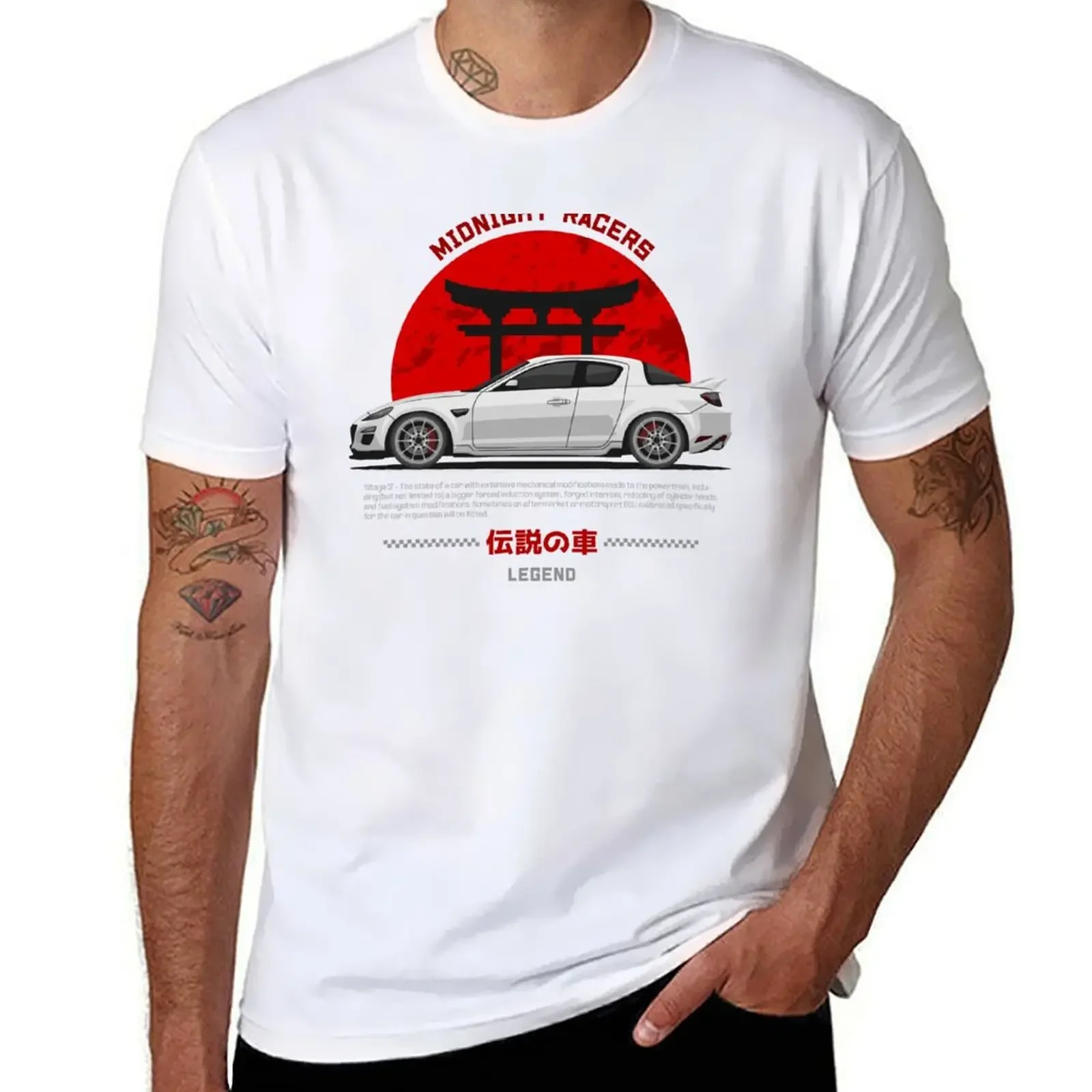 Tuner White RX8 JDM T-Shirt tshirts personalised customs essential t shirt mens plain t shirts