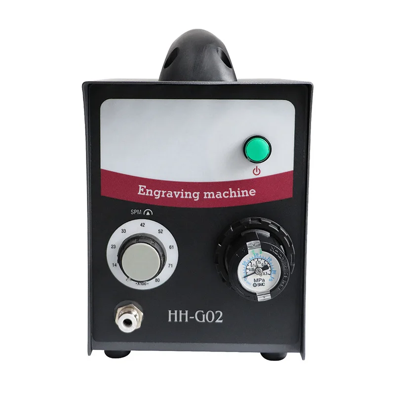 HH-G02 110V/220V High Quality Single-Head Pneumatic Engraving Machine Micro-Setting Reel Bead Edge Carving