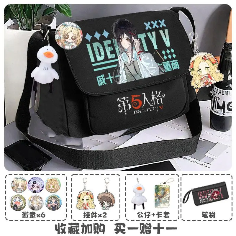 2026 Game Anime Identity Ⅴ Cos Photographer Naiad Qi Shiyi Prisoner Mercenary Etc. Cartoon Print Canvas Tutorial Bag Prezzie