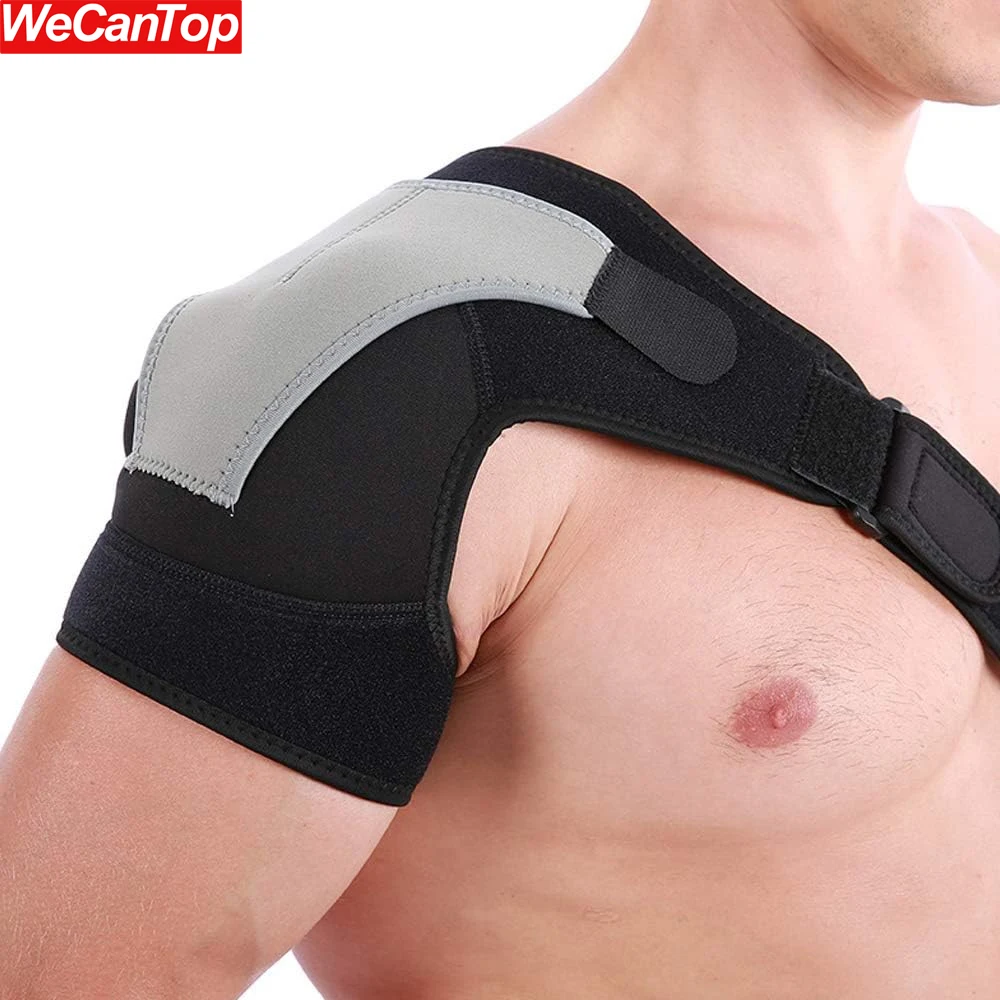 1Pcs Shoulder Stability Brace Adjustable Shoulder Brace Support,Breathable Bandage Shoulder Brace for Sports,Dislocated AC Joint