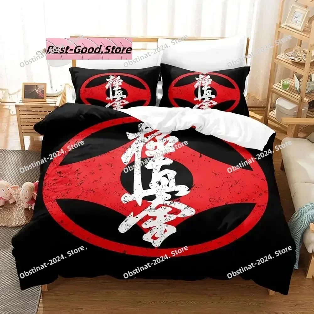 

Kyokushin Karate Bedding Set Single Twin Printed Bed Set With Pillowcase Bed Duvet Cover Single Double Queen Super King Size