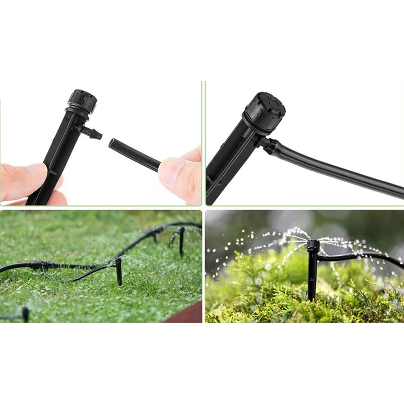 50Pcs Adjustable 8 Hole Spiked Dripper Gardening Sprinkler Irrigation Staked Emitters Garden Greenhouse Watering Device Durable