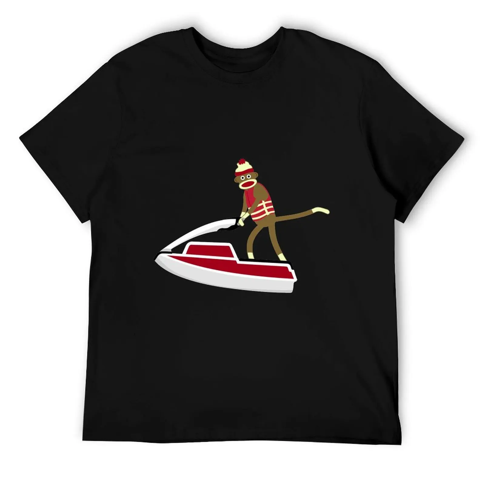

Sock Monkey Jetski T-Shirt t shirts cotton 100% man t shirt heavy cotton T-Shirt
