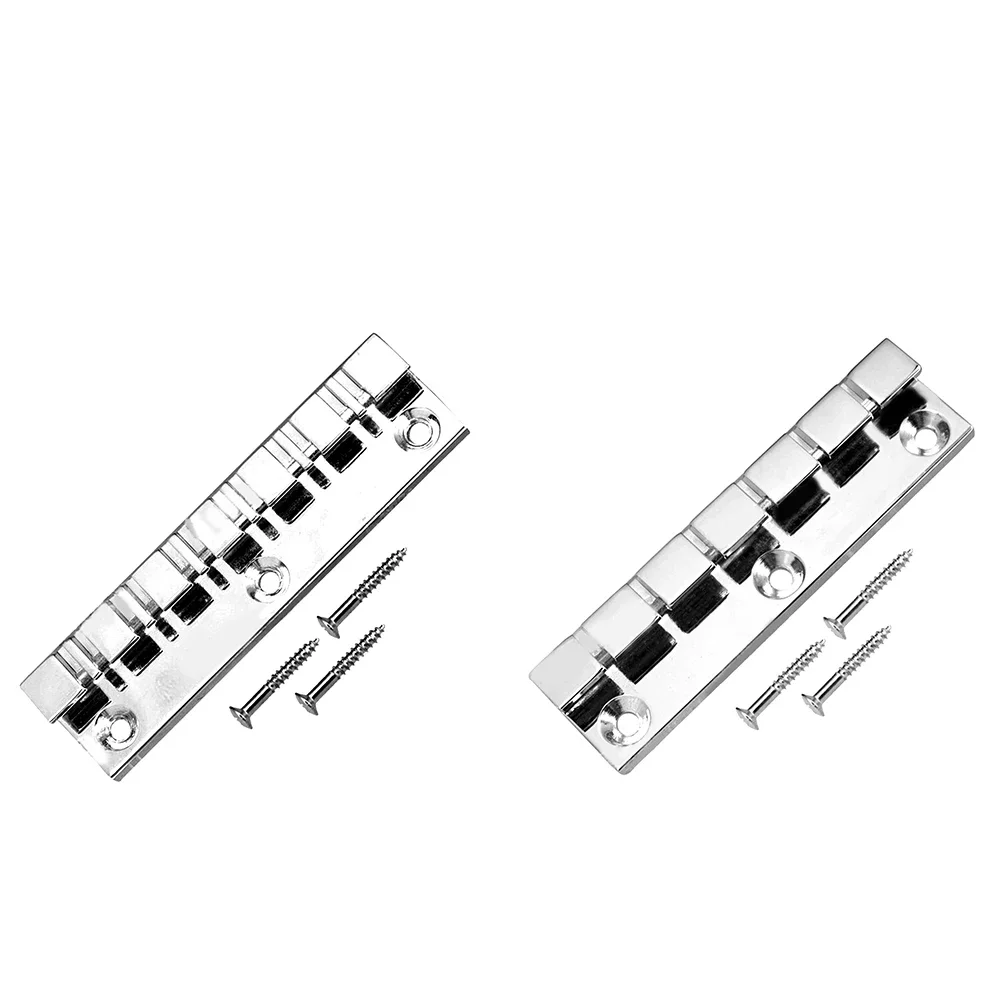 Electric Guitar Tailpiece Bridge 1-Nitropyrene 6, 7 Or 12 String Stopbar Tailpiece Guitar In Chrome Bridge Fits Flat Top Guitar