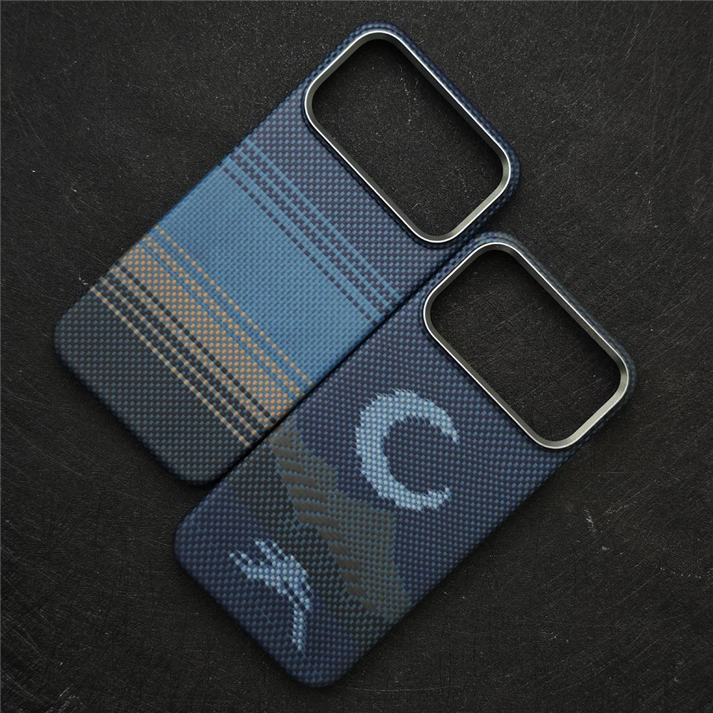 

For Magsafe Magnetic Carbon Fiber Case for iPhone 17 Pro Max Case Thin Aramid Fiber Cover for iPhone 17Air 17pro Max Carbon Case