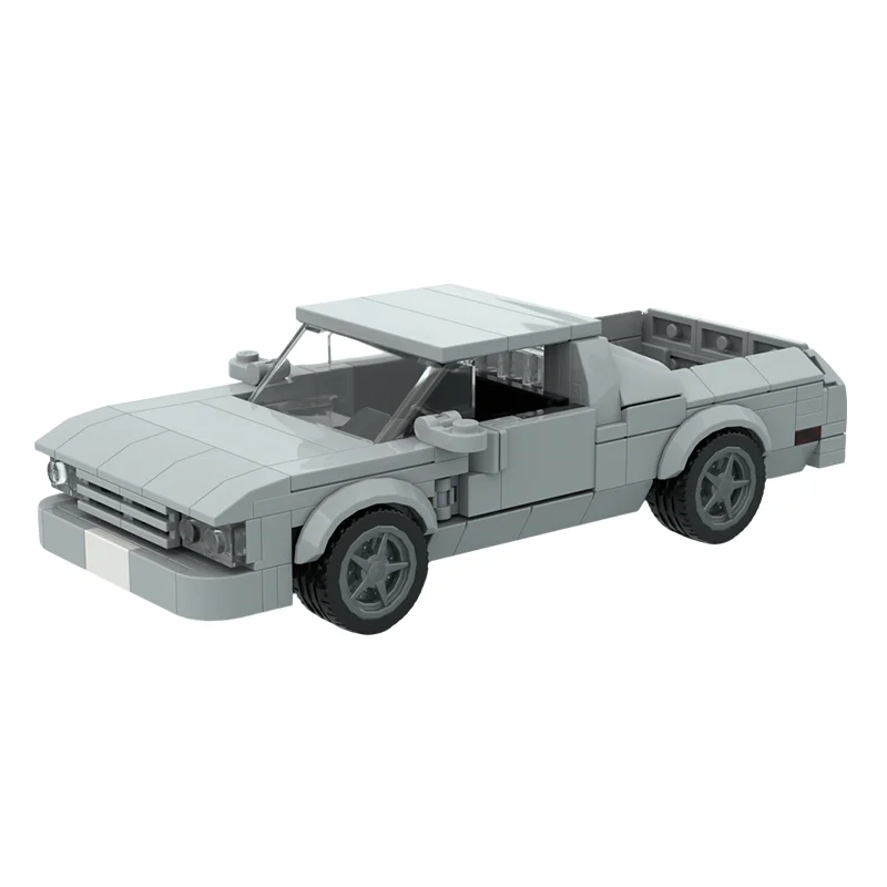 226PCS MOC City Champions Super Car Chevrolet El Camino Modelo de 8 Pernos Anchos Tecnología DIY Bloques de Construcción para Montar Regalo de Exhibición