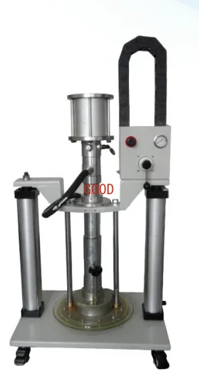 Double column pneumatic grease oiler butter filling machine High viscosity start plunger pump quantitative filling machine