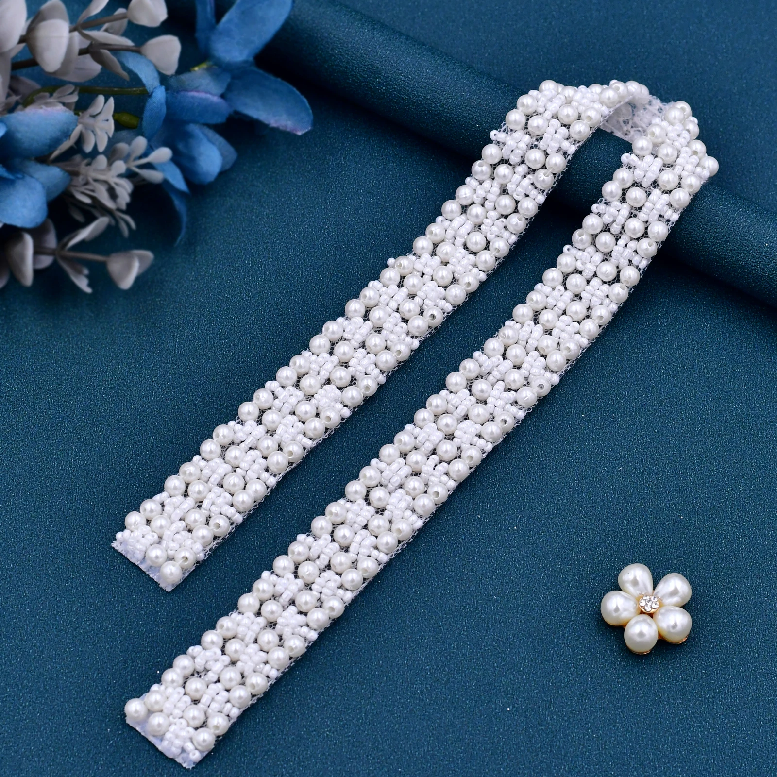 S204 Pearl Beaded Wedding Dress Belt Elegant Sash for Formal Gown Women's Accessories Maternity Wedding Dress Accessory