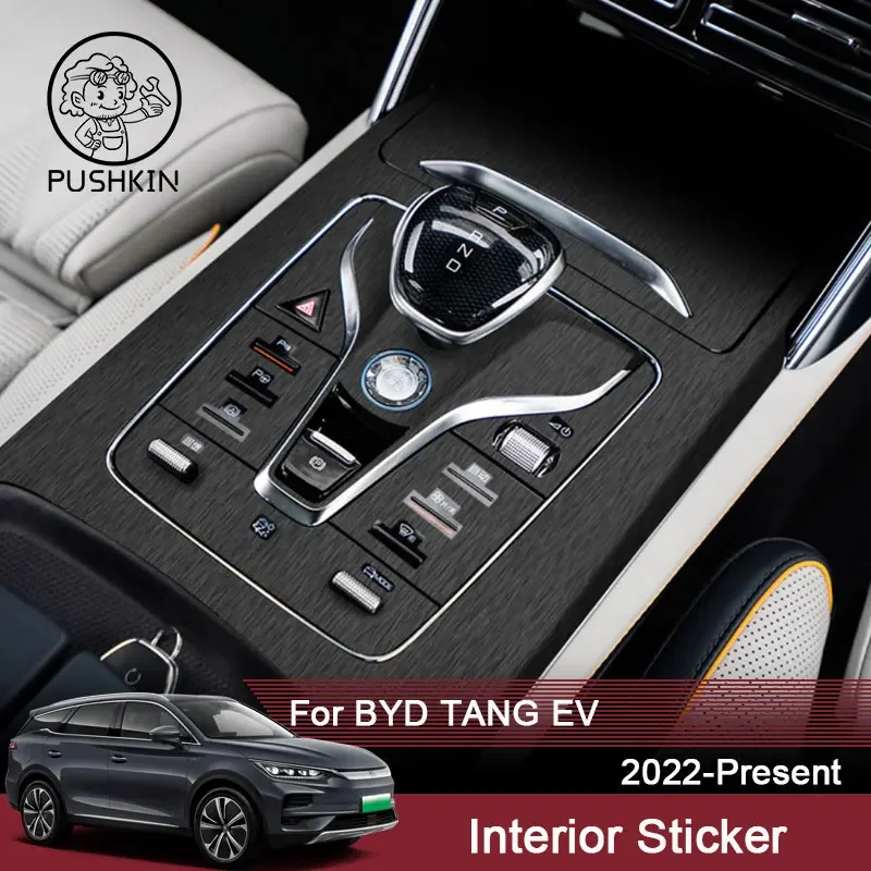 

Car Interior Sticker For BYD TANG EV 2022 2023 Lifting Window Panel Decal Gear Steering Wheel Protective Film Auto Accessories