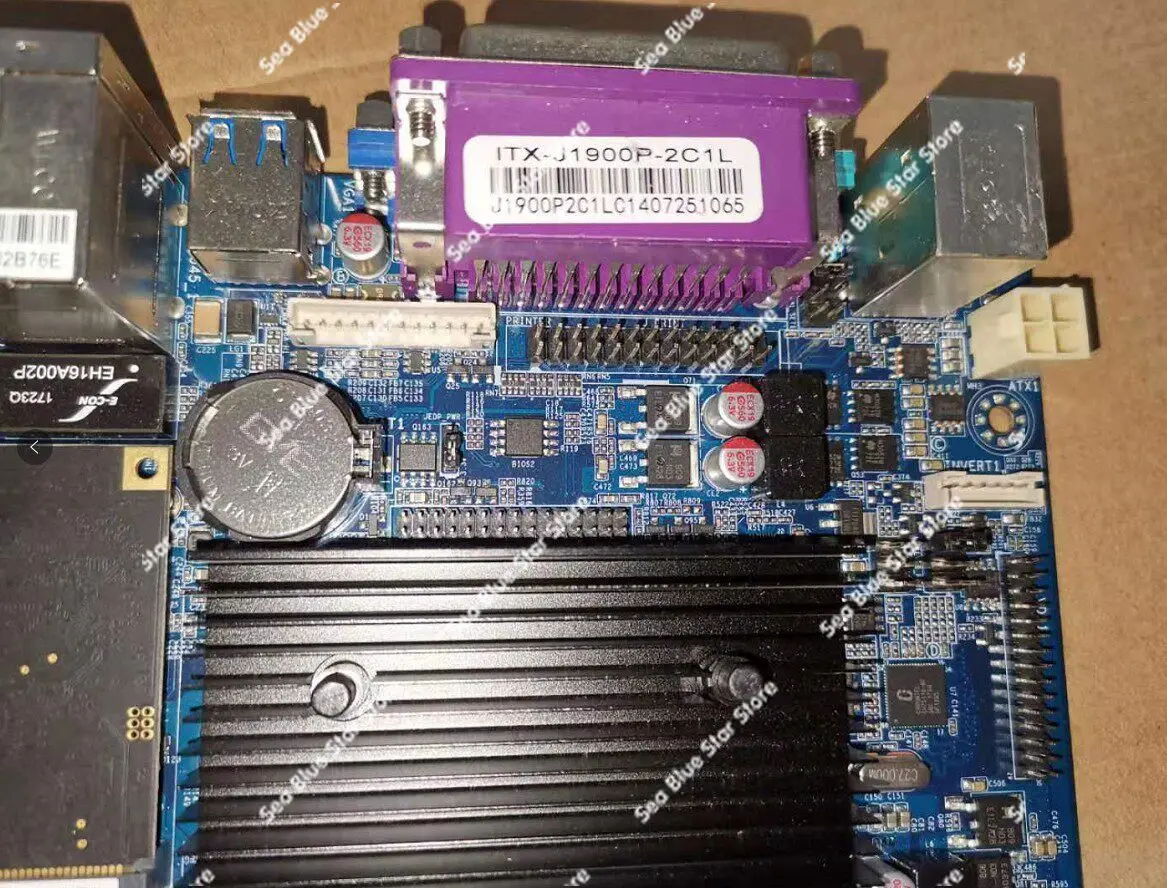 Industrial  Board ITX-J1800P-2C1E  Integrated Machine Cash Register Main Board DDR3 Memory, Second-hand Disassembly Main Board