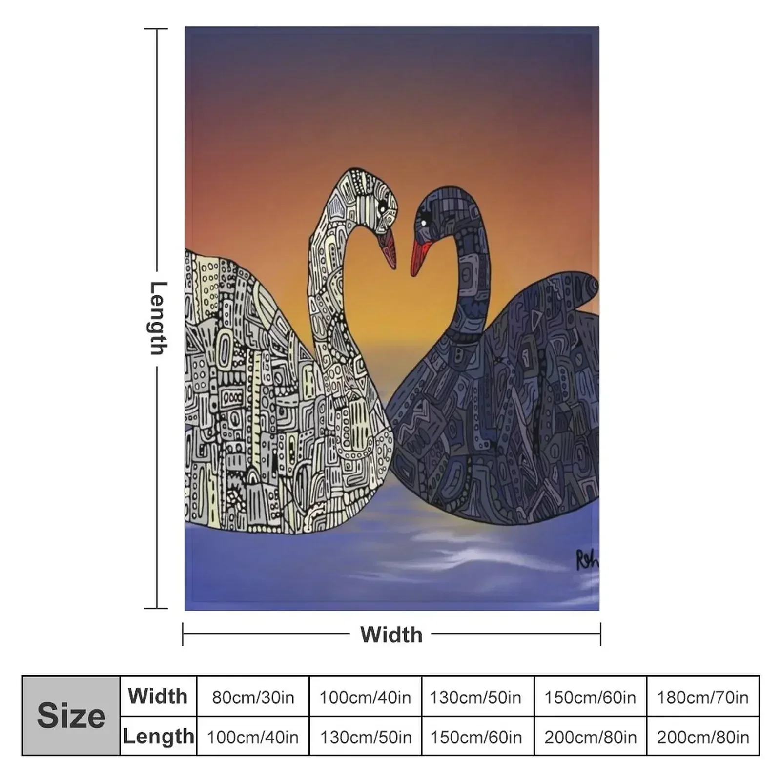 Robot Swans Throw Blanket Beach wednesday Flannels Sleeping Bag Blankets