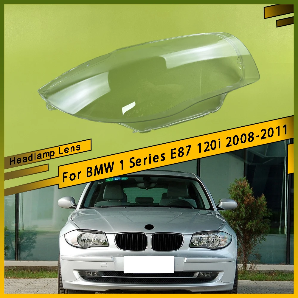 

Auto Light Caps Transparent Lampshade Lamp Shade Front Headlight Cover Glass Shell For BMW 1 Series E87 120i 2008 2009 2010 2011