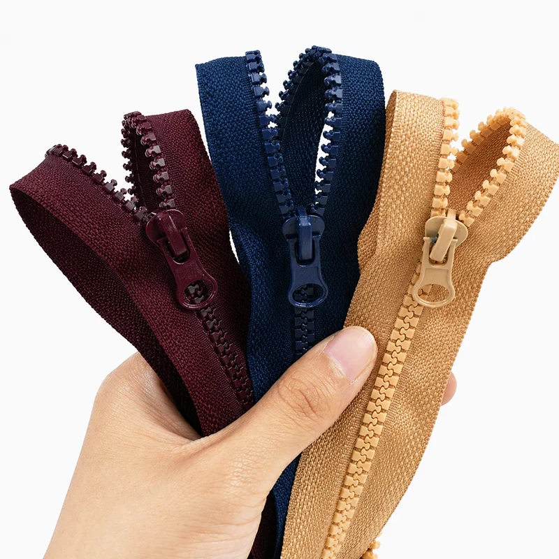 

5Pc Meetee 5# Resin Zippers Sewing Bag 40-120cm Open-End Zips Replace Closure Decor Zip Tent Zipper Repair Kit DIY Accessories