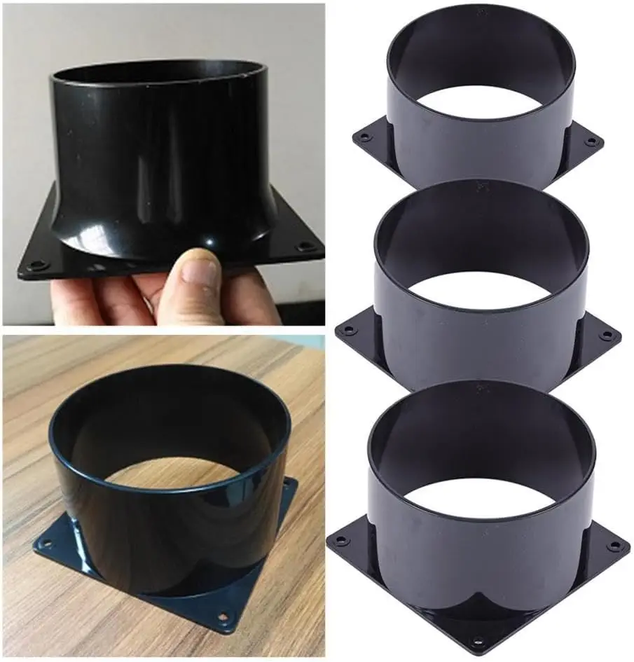 Air Duct Wall Flange Connector 75/100/120MM ABS Ventilation Pipe Connection Adapter For Smart Home Accessories Ducting