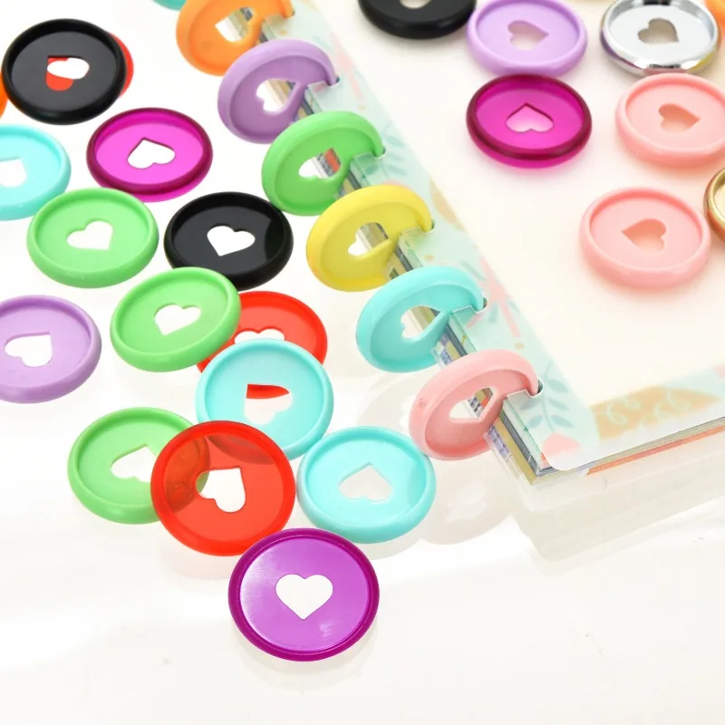 24mm Expansion Discs 30PCS  Multicolor Binding Ring Discs for Notebooks and Planners Bag Package ring binder discbound discs