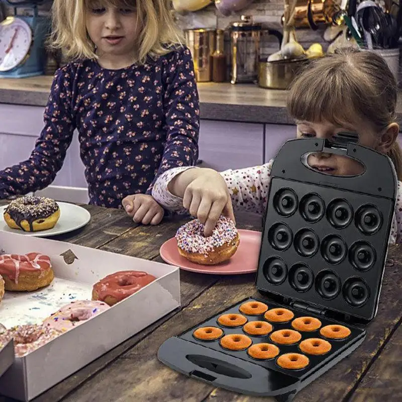 

Donut Maker Machine Donut Machine Bakeware Breakfast Snacks Desserts Home Electric Baker For Kids Small Donuts 12 Holes