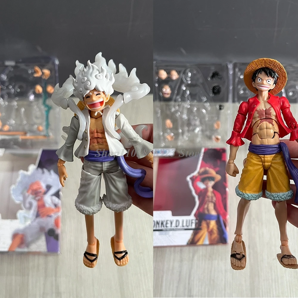 S.H.Figuarts Monkey D Luffy Figure White Nika Luffy GEAR5 SHF Figure Movable Joints Collection Model Toys Birthday Gifts