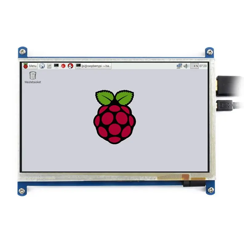Waveshare Raspberry Pi 5/4B/3b+Display 7-inch LCD Capacitive Touch Screen LCD HD-MI Screen