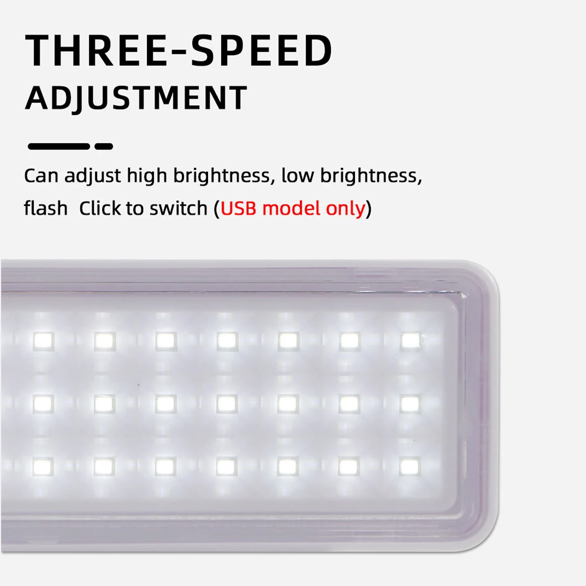 Us/Uk Plug Led Luce di emergenza Lampeggiante Magnete Luce da lavoro Ricaricabile per la casa Usb 30led Per uso domestico Portatile a tre velocità