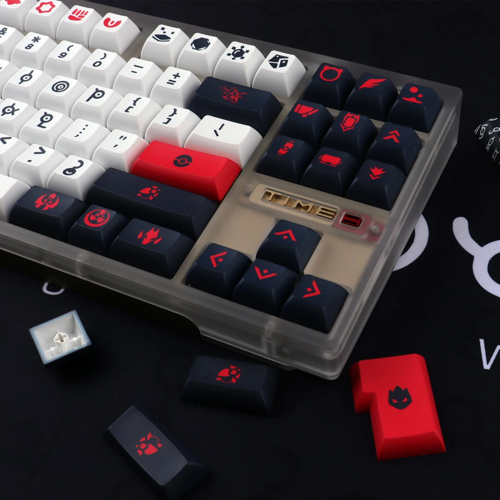 Unown-teclas personalizadas para teclado mecánico, teclas personalizadas, perfil KCA, PBT DYE SUB, 143 teclas, interruptor MX