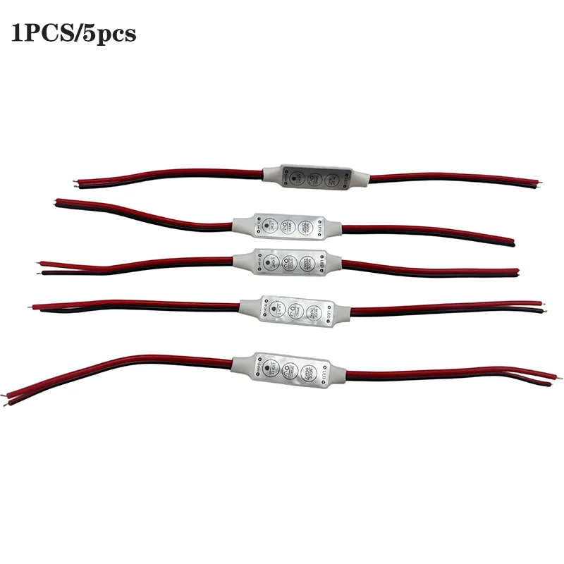 3 Keys Mini LED RGB Controller/Dimmer Controller for Strip Lights Intelligent Flashing Button Type LED Light Strip Controller