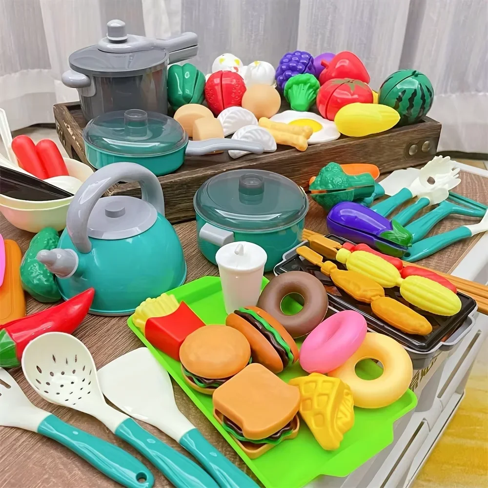 28 pçs conjunto de brinquedos de cozinha simulado brinquedo de cozinha para crianças fingir jogar conjunto de brinquedos para meninos e meninas