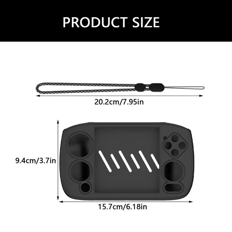 Y43A-Gamepad Housing With Lanyard Protector Cover For RG Cubexx Scratchproof Game Console Protective Case Creamy