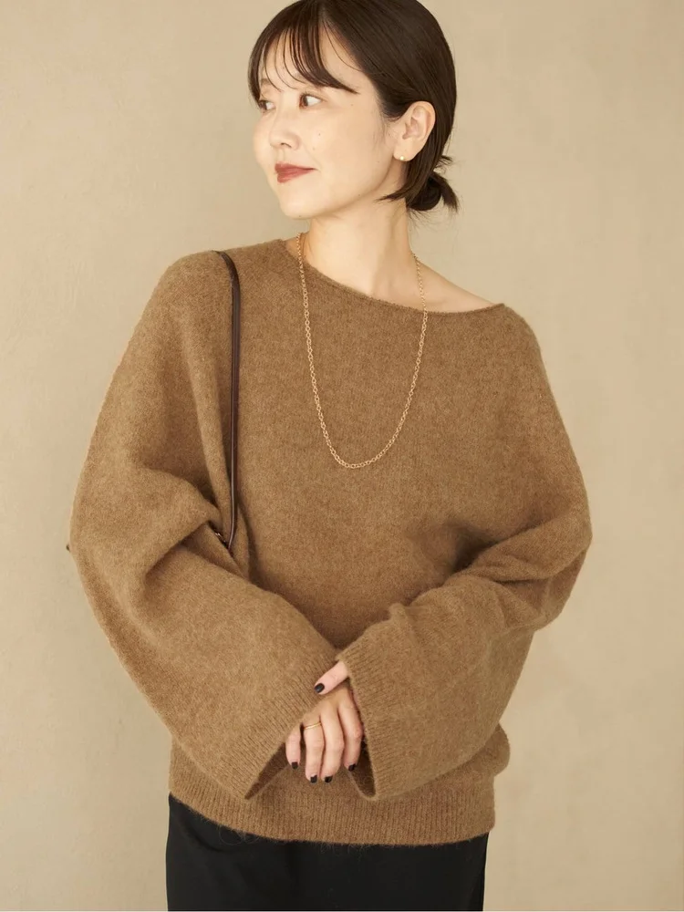 

Новый зимний женский вязаный круглый пуловер из чистой шерсти, теплый повседневный свободный крой, удобный мягкий шерстяной модный пуловер