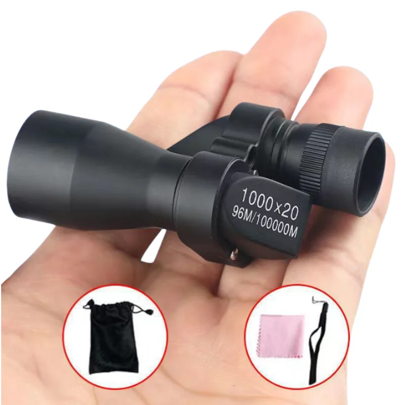 1000x20 Portable Powerful Mini Monocular Binoculars High Magnification Zoom Telescope Optics for Outdoor Hiking Hunting Camping