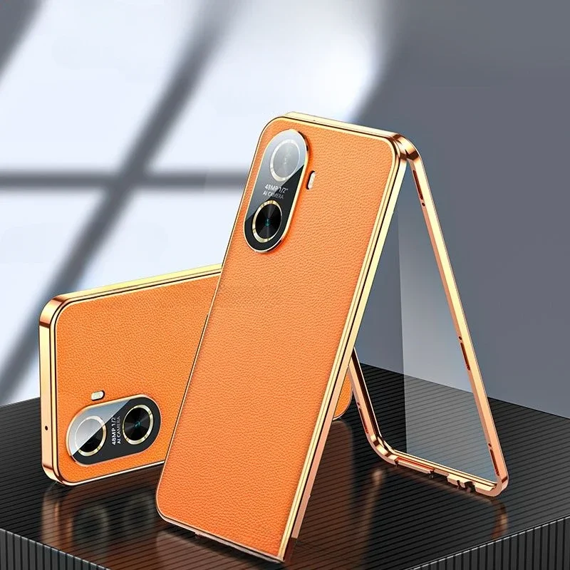 Magnetic Glass Case For Vivo IQOO Neo9 Pro Cases 360° Full Protection Protective Back Cover For IQOO Neo 9 9Pro Leather Shell