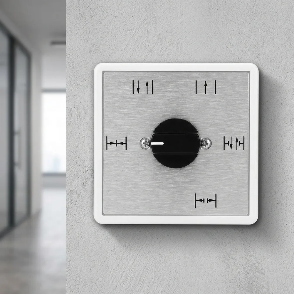 For automatic Door Rotary Switch 5 Position Metal Controller for Residential and Commercial Applications 9 x 9 x 7 cm