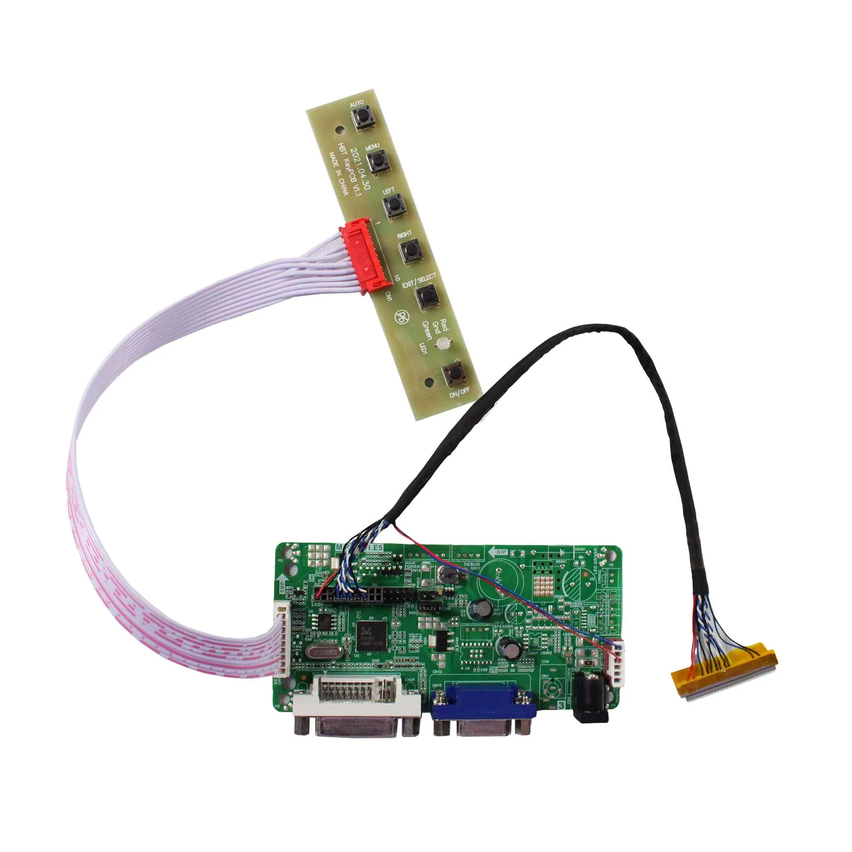 DVI VGA LVDs LCD Controller Board for 12.1