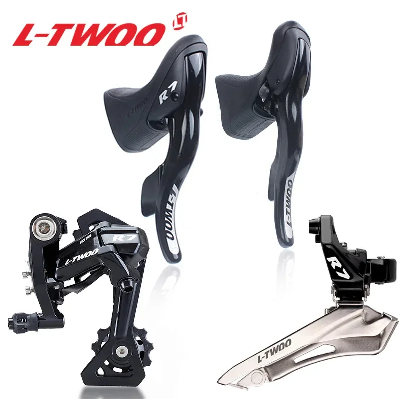 

LTWOO R7 Road Bike Brake Groupset Shifter Lever Rear Derailleurs 2x10 20 Speed 10 Velocidad Front Compatible Bicycle Derailleur