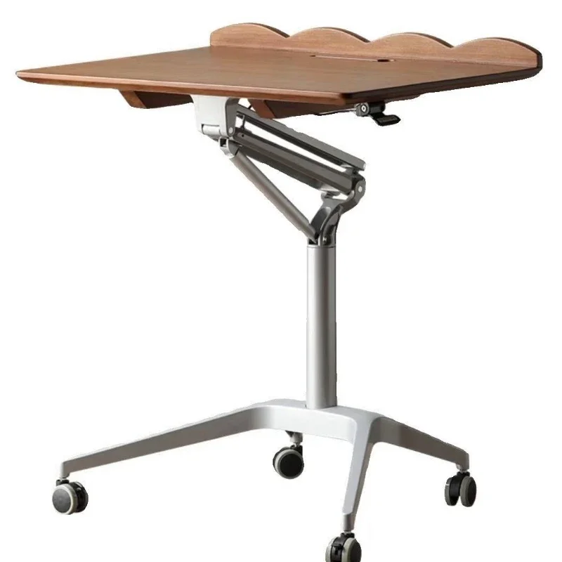 Lifting Solid Wood Computer Desk Bedroom Home Writing Desk Small Notebook Mobile Desk