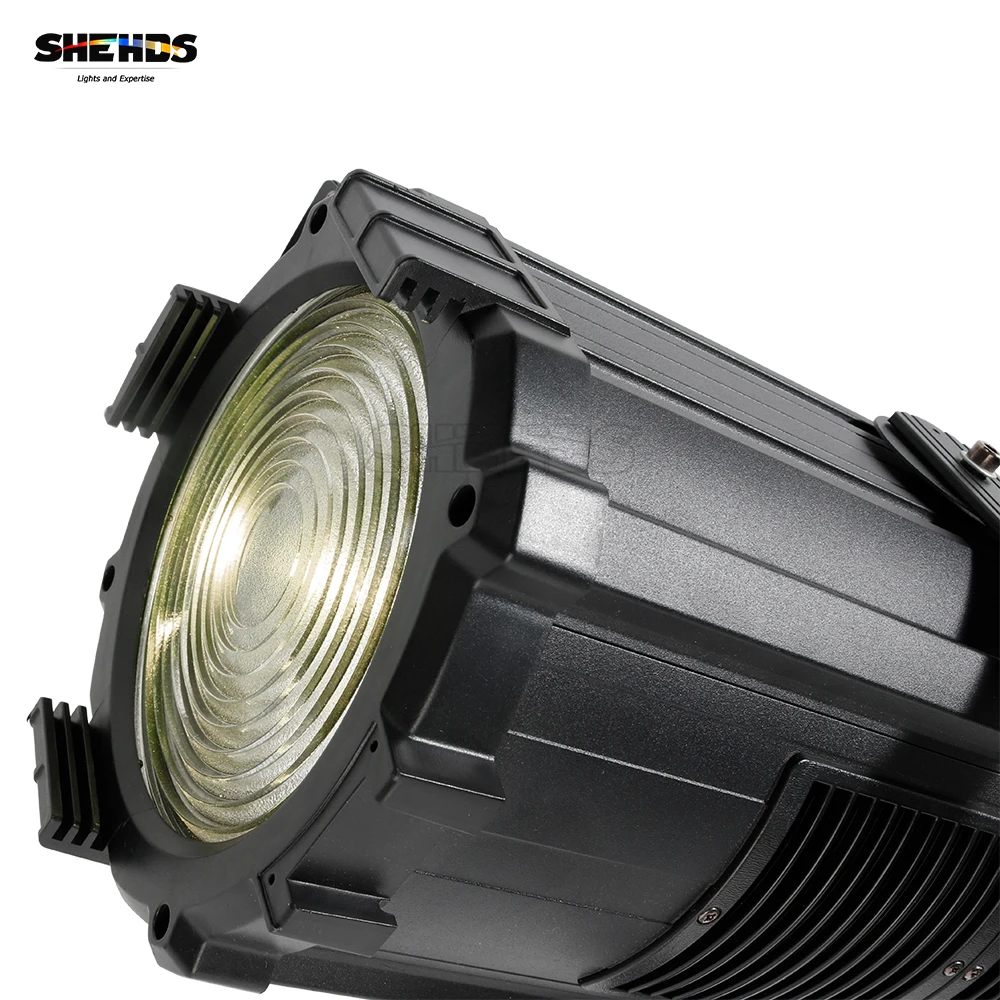 SHEHDS 2 STKS 250 W LED Spotlight Fresnel Lens Focus Spot Light Koel en Warm Wit Podiumlicht Voor DJ Disco Bruiloft Theater Show