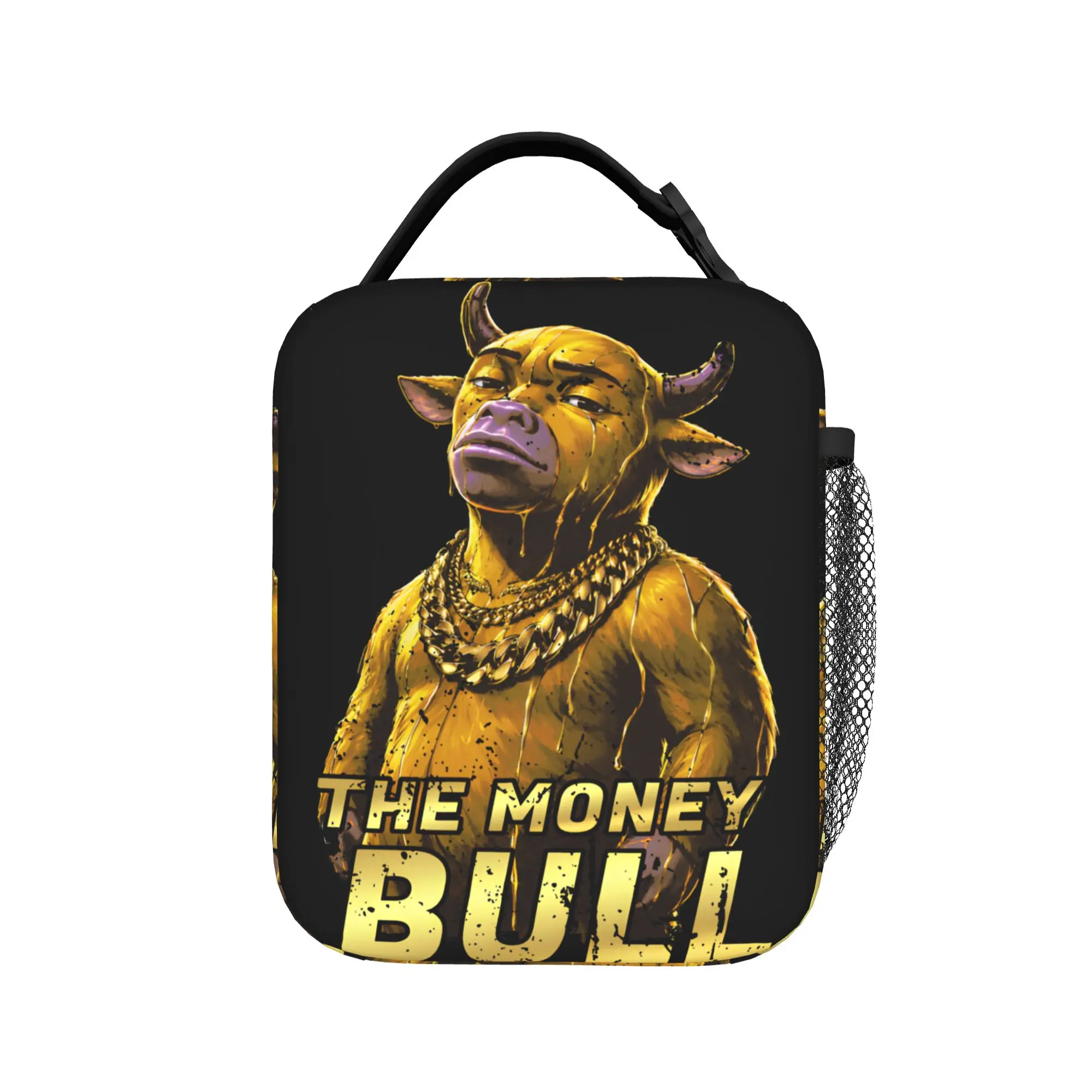 Niu Lai The-Money-Bull Insulated Lunch Bags Thermal Bag Reusable,Lunch Container  High Capacity Tote Lunch Box for Men Women