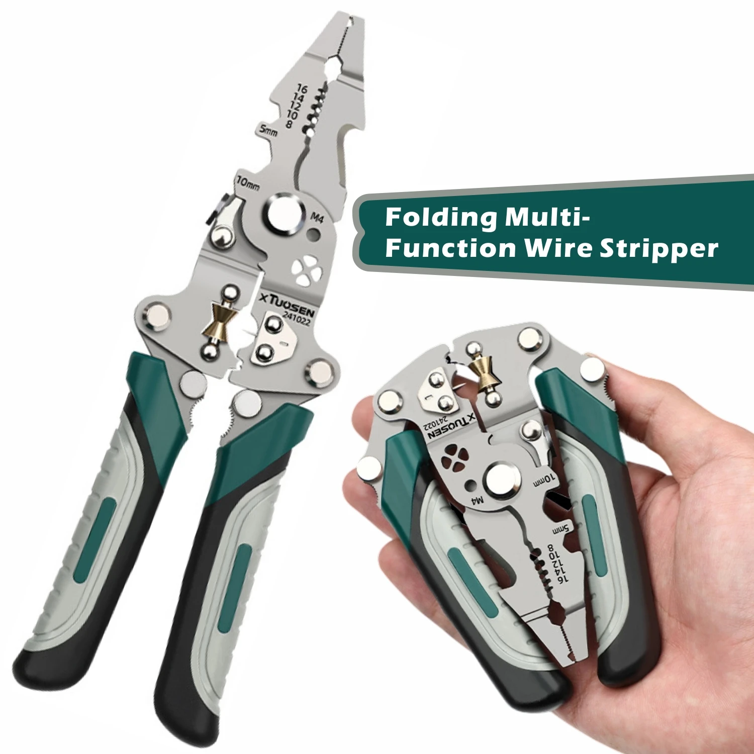 

Профессиональный складной инструмент для зачистки проводов — многофункциональные обжимные клещи для электрических клемм и медных трубок