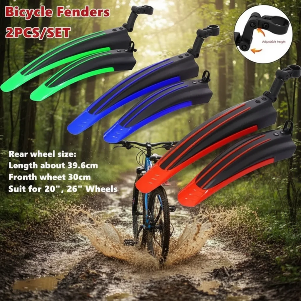 

Набор велосипедных крыльев, пластиковые брызговики для горных велосипедов, 1 шт., легкий, прочный